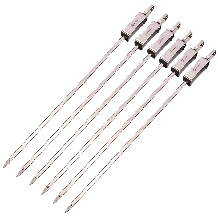 그라니아 스테인레스 스틸 캠핑 바베큐 꼬치 6P 세트, 1개