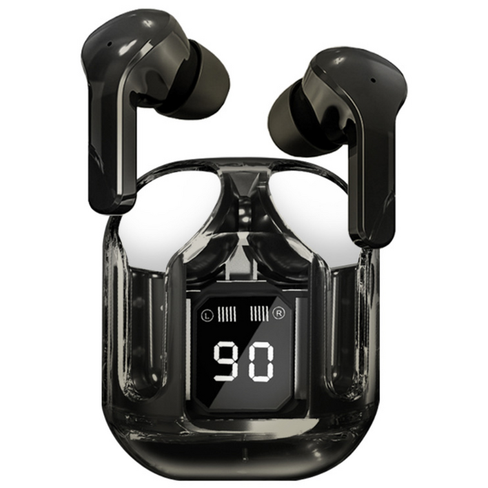 넥소닉 LCD 블루투스 무선 이어폰 IX, 블랙