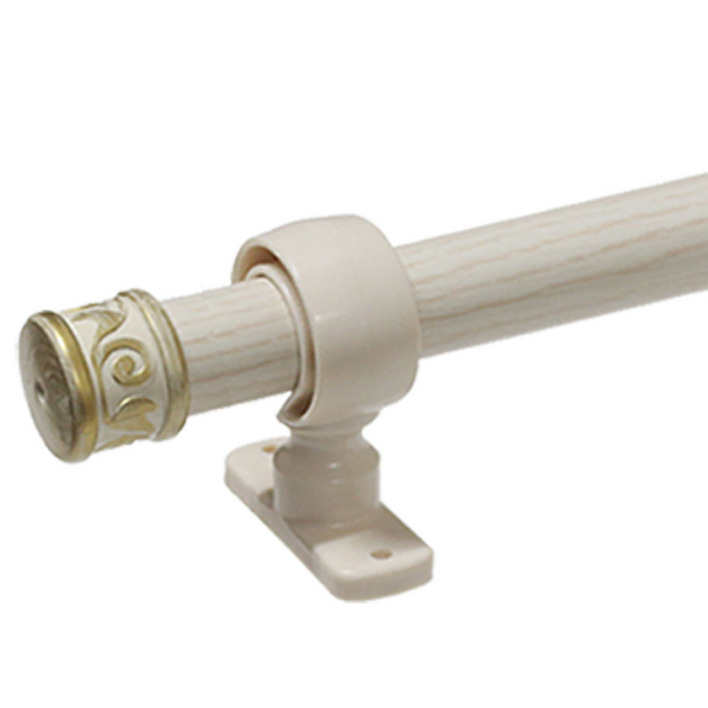 한국레일갤럭시 25mm 원형 커튼봉 커텐봉, 아이보리골드