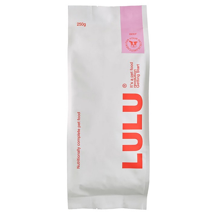 로켓프레시 룰루키친 룰루 비프 강아지 화식사료 냉동, 소고기, 250g, 4개