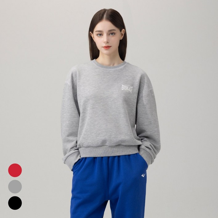 에버라스트 11 여성 맨투맨 미니쭈리 티셔츠 크롭 긴팔티