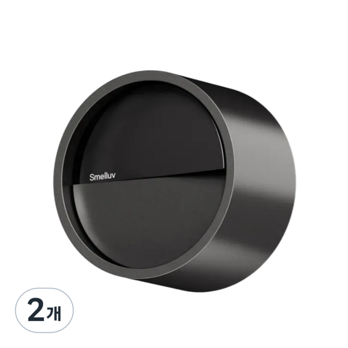 스멜럽 명품 차량용 방향제 자동차 송풍구 카 디퓨저, 2개, 블랙 X 피렌체