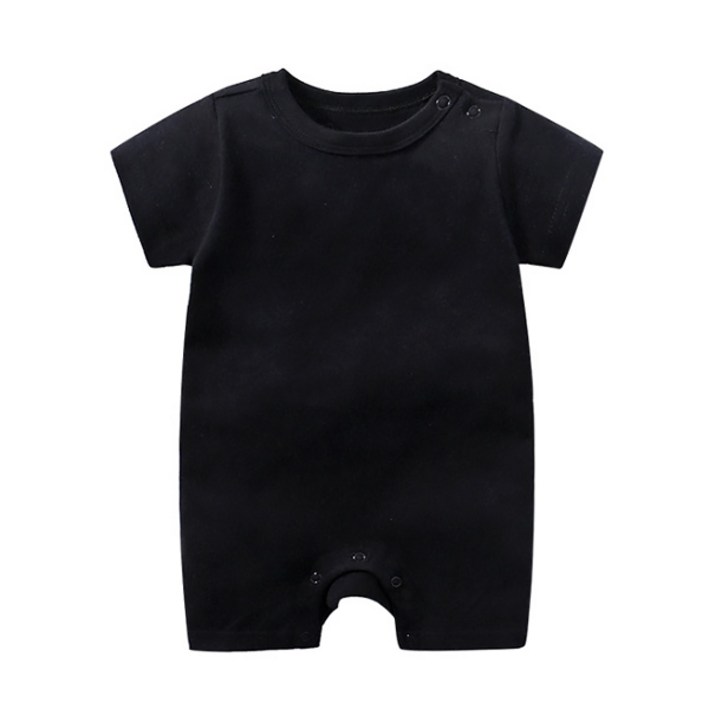 베베니즈 심플스냅 컬러 반팔 롬퍼