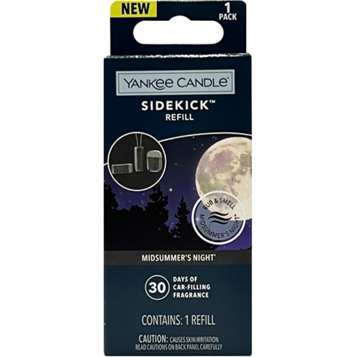 양키캔들 차량용 방향제 사이드킥 리필, 1개, 미드썸머나잇