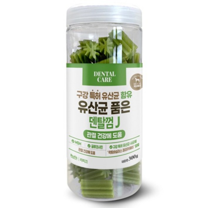 라피끄 강아지 유산균 품은 덴탈껌, 관절 건강, 300g, 1개