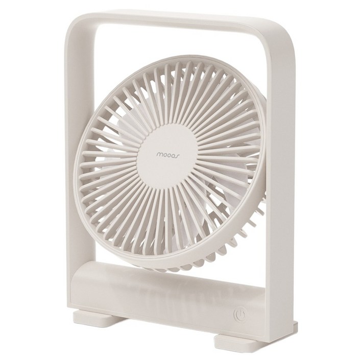 무아스 마그넷 탁상용 무선 선풍기, MF-D5, 크림