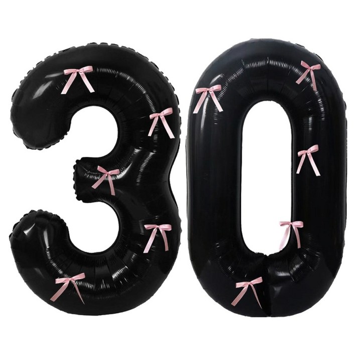 문구담 생일 기념일 이벤트 장식 대형 숫자풍선 30