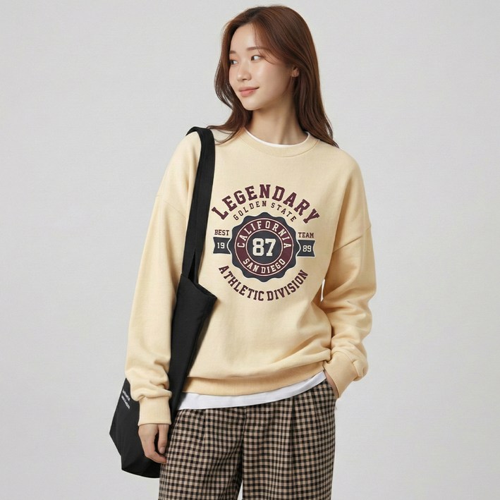 메이첼 레비안 캘리포니아 빈티지 캠퍼스 맨투맨 12385