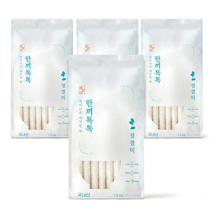 쌀명당 씻어나온 깨끗한쌀 한끼톡톡 청결미