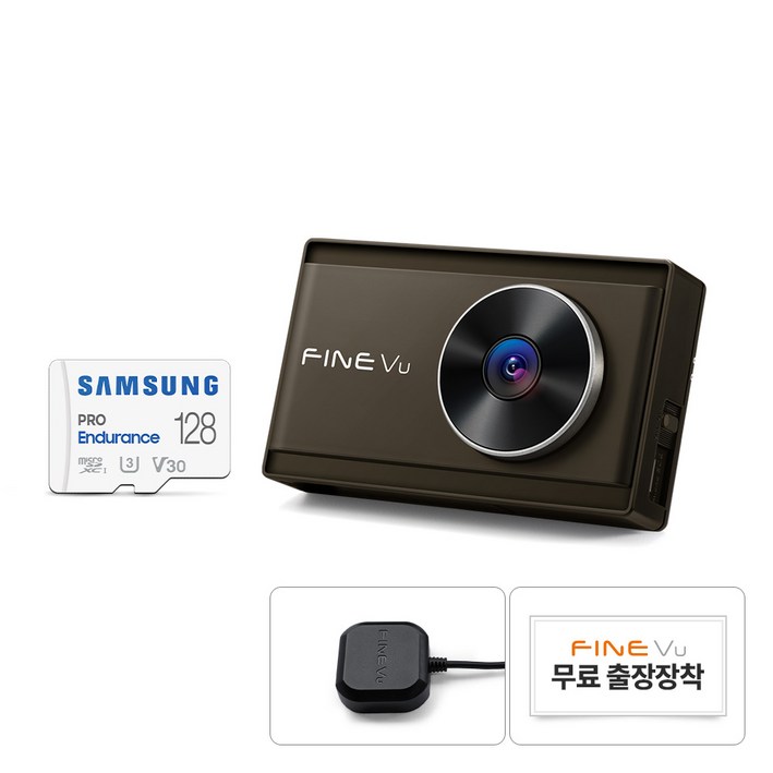 파인뷰 와이파이 전후방 QHD FHD 2채널 블랙박스 X3300 NEW, 128GB, 무료장착쿠폰 GPS 안테나 동글미포함