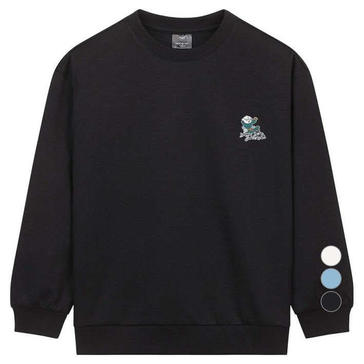 행텐틴즈 더블페이스 스몰 베니 오버핏 맨투맨