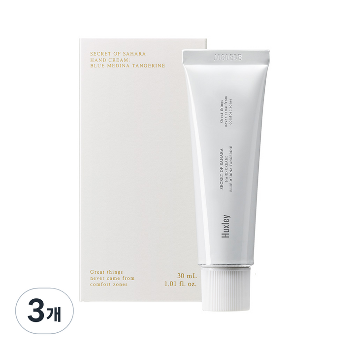 헉슬리 블루 메디나 탠저린 핸드 크림, 30ml, 3개