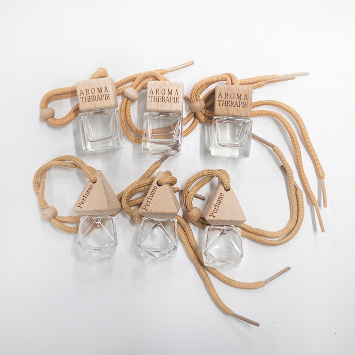 지안네이처 차량용 디퓨저 발향 용기 우드캡 5ml x 3p + 삼각 우드캡 8ml x 3p 세트