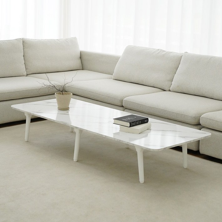 LPM6단높이조절라운드68인용대형테이블고객직접설치, 마블 화이트