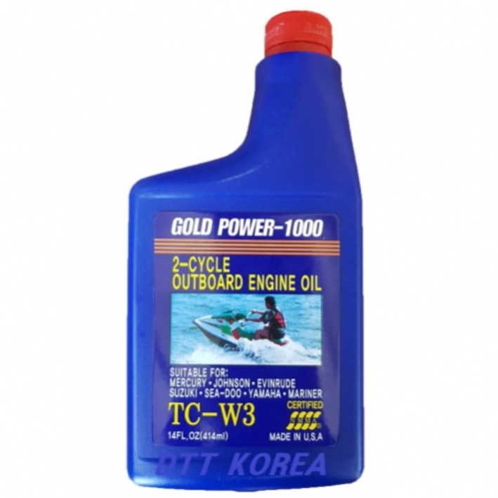 선외기오일 GOLD POWER-1000 TC-W3 2싸이클 가솔린 제트스키 예초기 엔진 1BOX 24개입