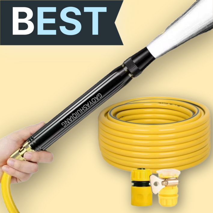 에리나 고압 분사기 세척기 세차 화장실 베란다 청소용 호스 가정용 스프레이건, 분사기+20m, 1개