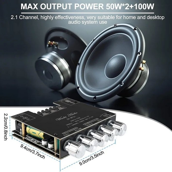블루투스 5.0 100W DIY 앰프모듈 키트 ZXMT21