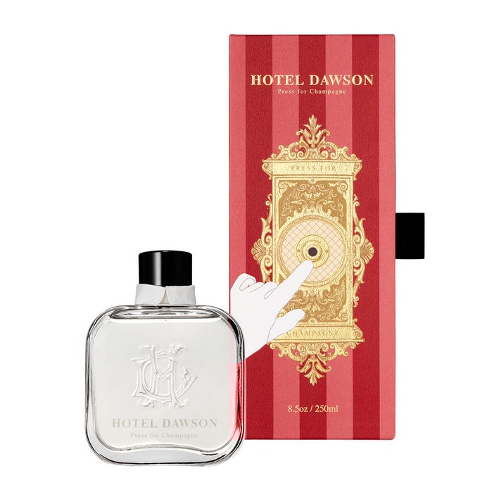 호텔도슨 고급 실내 디퓨저 프레스포샴페인 파우더리향 (디퓨저본품 + 퍼코스터 + 리드5EA 세트), 1개, 250ml, 프레스 포 샴페인