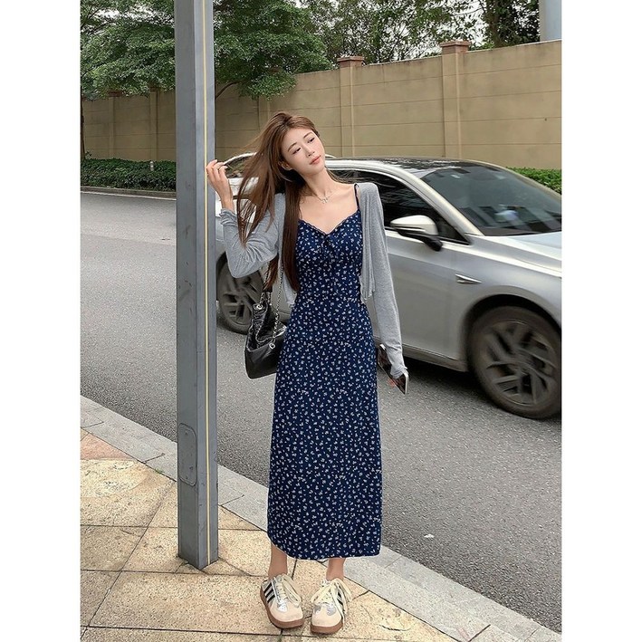 여름 원피스 두피스 롱원피스 가디건 세트