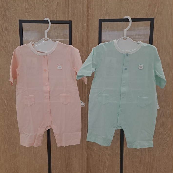 [압소바 해피랜드] 늦봄 여름 초가을 유아 남아 여아 공용 아망 7부 우주복 HZ3-10606