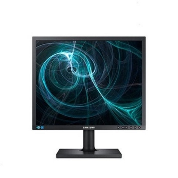 삼성 19인치 모니터 LED 피벗 높낮이 5:4 CCTV 사무용 스탠드형 벽걸이가능 모니터암 중고모니터