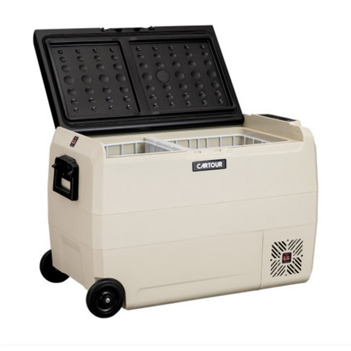 카투어 ET50 크림 알피쿨 캠핑 냉장고 LG콤프 이동용 차량 차박 휴대용 국내 AS 가능