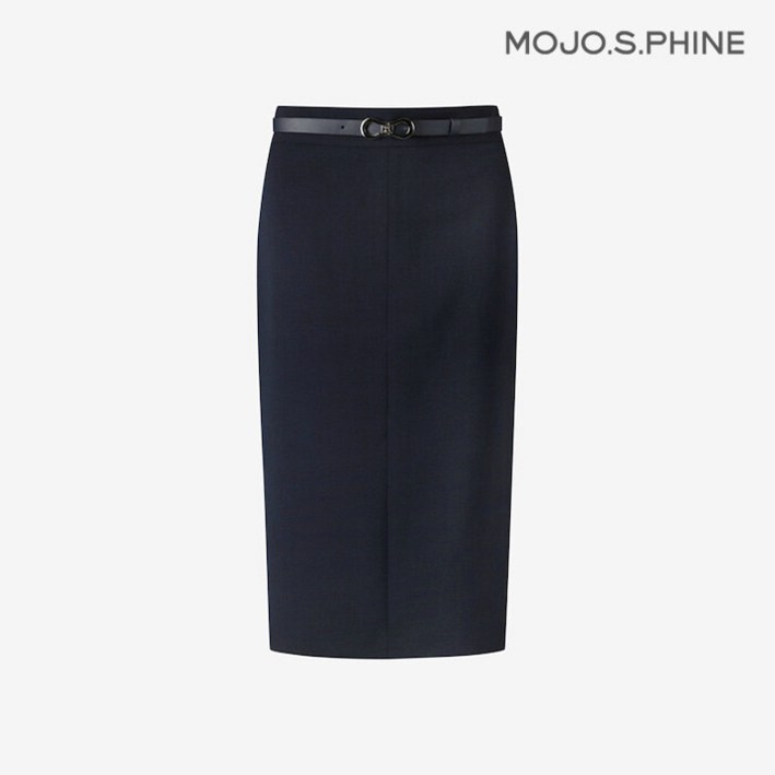 국내매장 정품 모조에스핀 벨티드 H라인 스커트 DN S254MSD003 630010