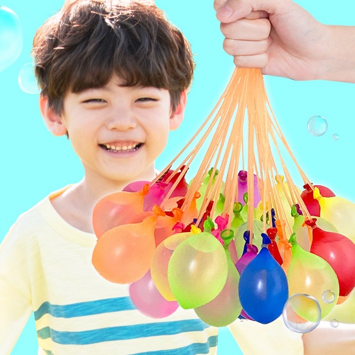 위트렌드 매듭 필요없는 다발 물풍선 물폭탄 제조기, 물풍선 제조기 1110개 10개세트