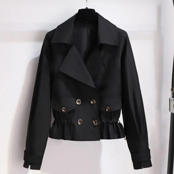 쇼트 트렌치코트 여자 봄가을 카고코트 R70