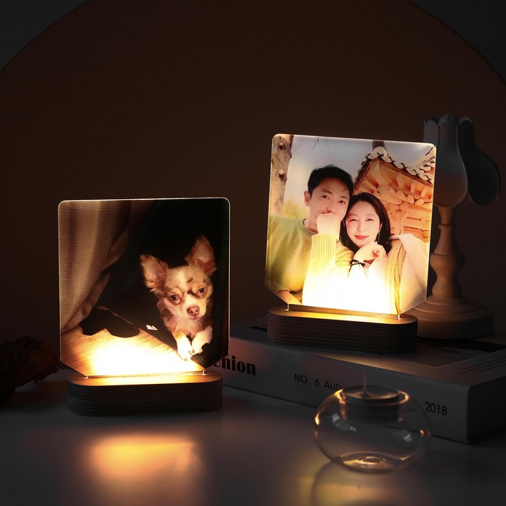 LED 주문제작 사진 드로잉 아크릴 무드등[집들이 기념일 커플 친구 어린이집 선물], 기본형(전체형/디자인형) + 어댑터 5175758095
