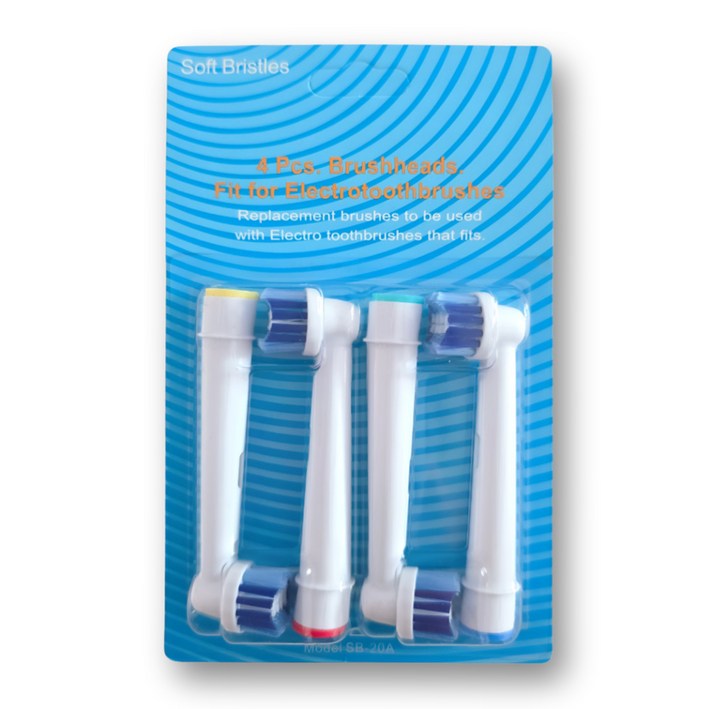 오랄비 호환가능 전동칫솔모 센서티브 리필모 4p, 1세트