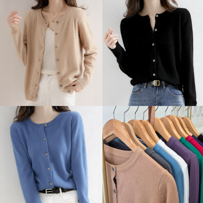라라로엔픽 여성용 9컬러 빅사이즈 가디건