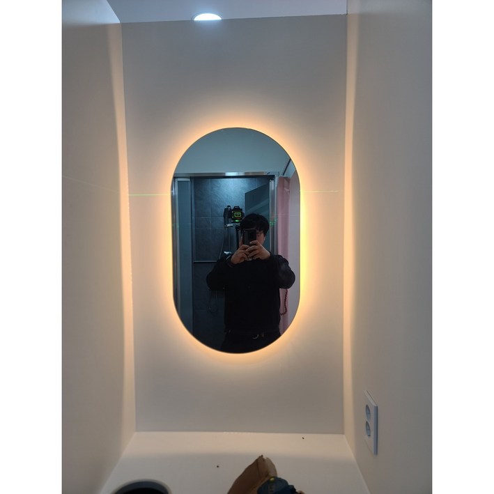 [예원거울] 양타원형 LED거울 간접 조명