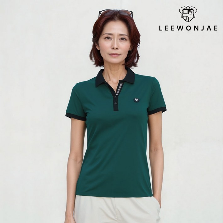 이원재 25SS 여성 소프티라인 카라 반팔 냉감티셔츠