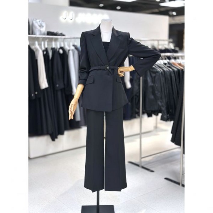 JJ지고트 슬림핏 벨티드 자켓 세미 부츠컷 슬랙스 세트 GR4A0JK811GR4A0SL811