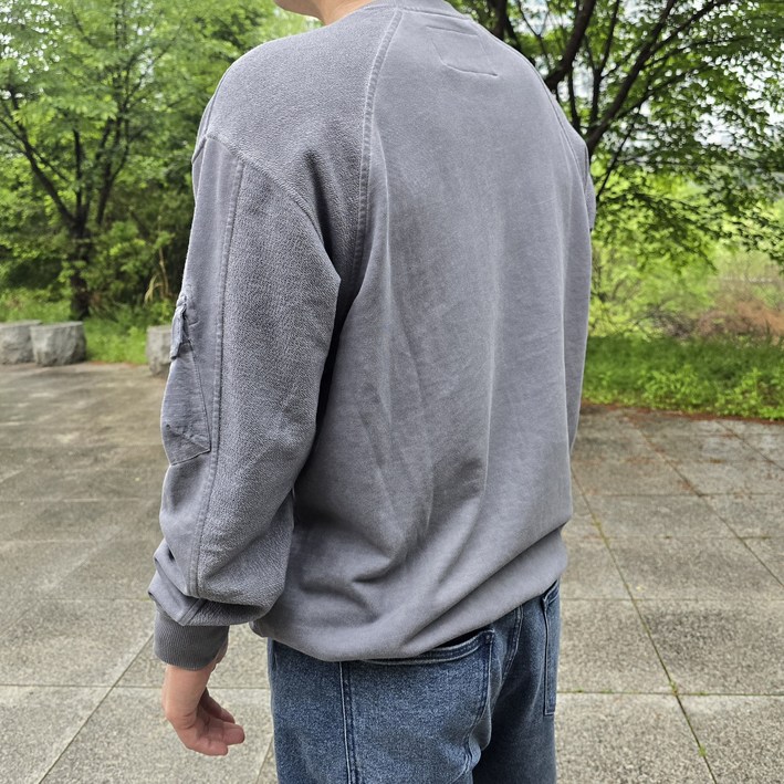 시리즈 빈티지 우븐 믹스 스웻 셔츠