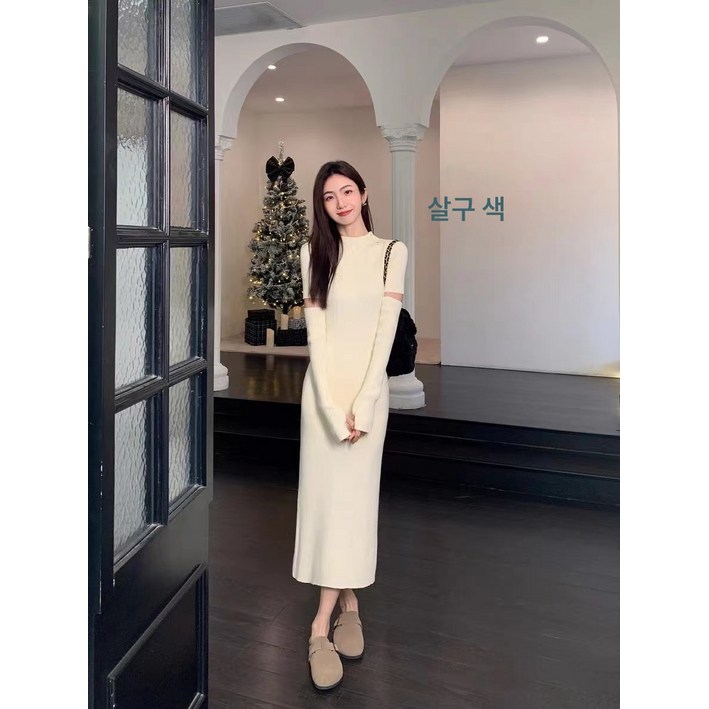 백시크한 커프스 니트 원피스