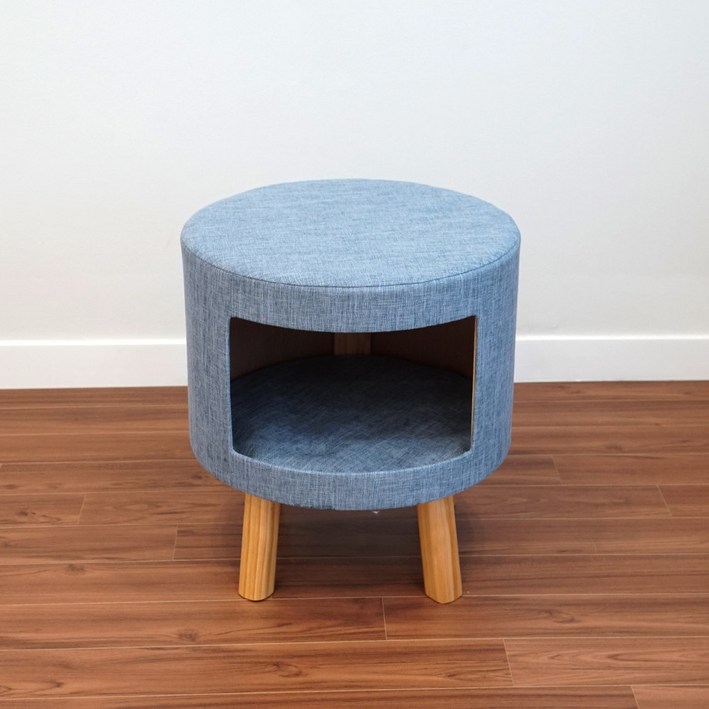 펫 쉐어링 숨숨집 스툴 화장대의자 고양이하우스