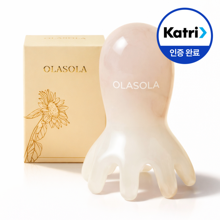 올라솔라 두피괄사 머리 승모근 마사지 지압 문어