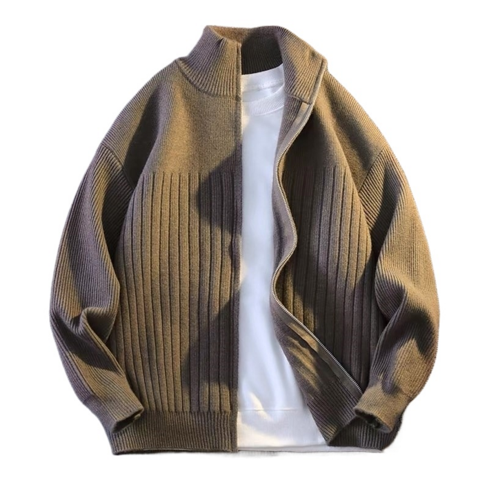 휠렉스 남성 신상 하이넥 집업 루즈핏 니트 가디건 J243