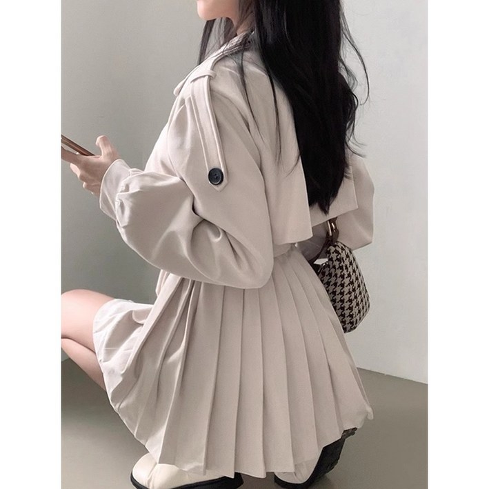 브랜리 가을트렌치원피스 트렌치코트 트렌치코트원피스