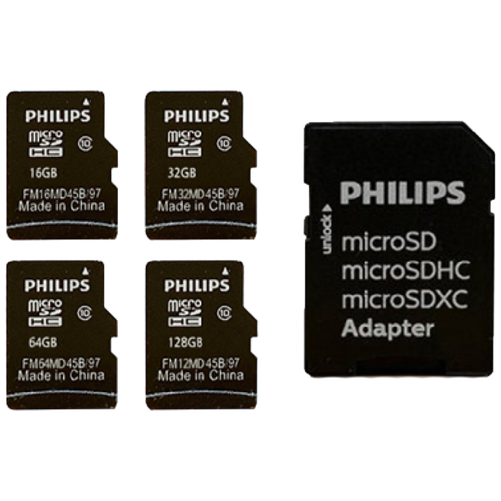 필립스 micro SD카드 Class 10 + 어답터, 16GB, 1개