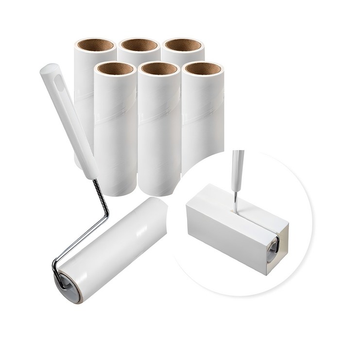 코멧 사선컷팅 테이프 클리너 핸들  거치대  리필 7개 16cm x 12m