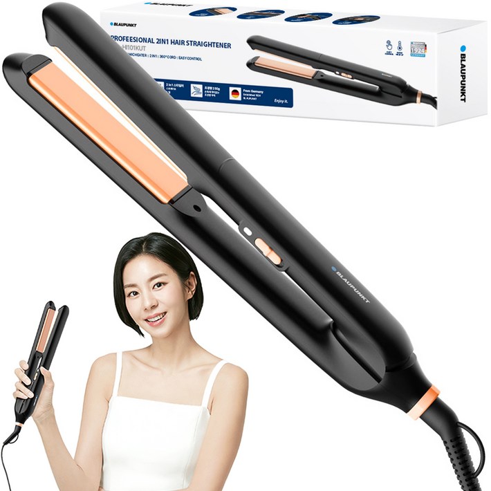 블라우풍트 초경량 세라믹 코팅 고데기 BLP-HI101, 피치퍼즈 블랙