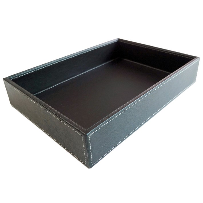 인조가죽 사각트레이