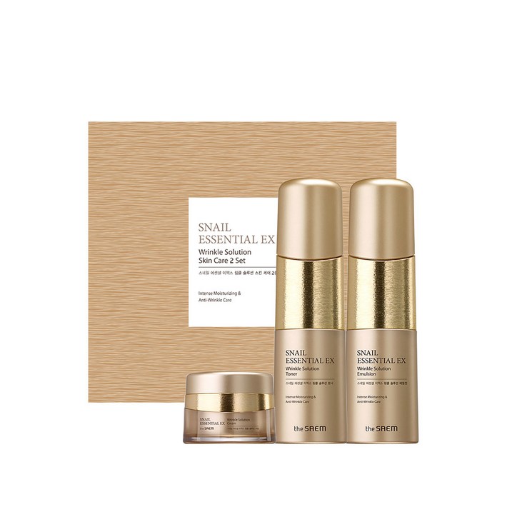 더샘 스네일 에센셜 EX 링클 솔루션 스킨 케어 2종 세트, 1세트