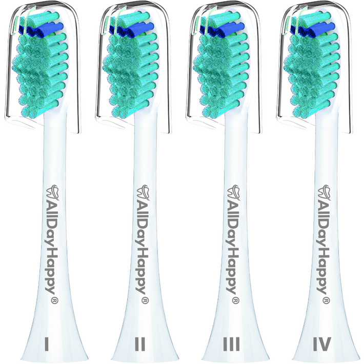 올데이해피 필립스 호환용 전동 칫솔모 4p  안전뚜껑 4p 세트, HX6014P, 1세트