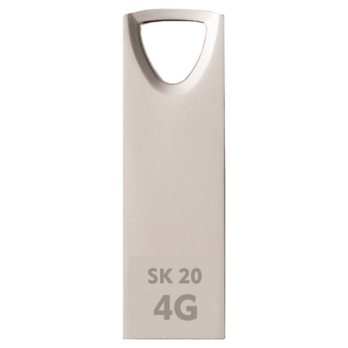 액센 with SK mservice USB 2.0 메모리 SK20, 4GB, 1개