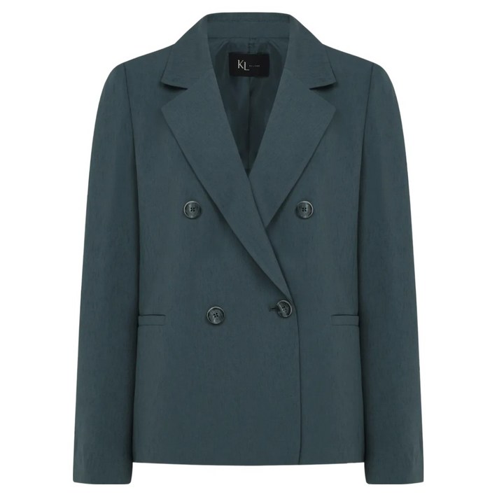 KL 여성용 피그 더블버튼 크롭 셋업 자켓