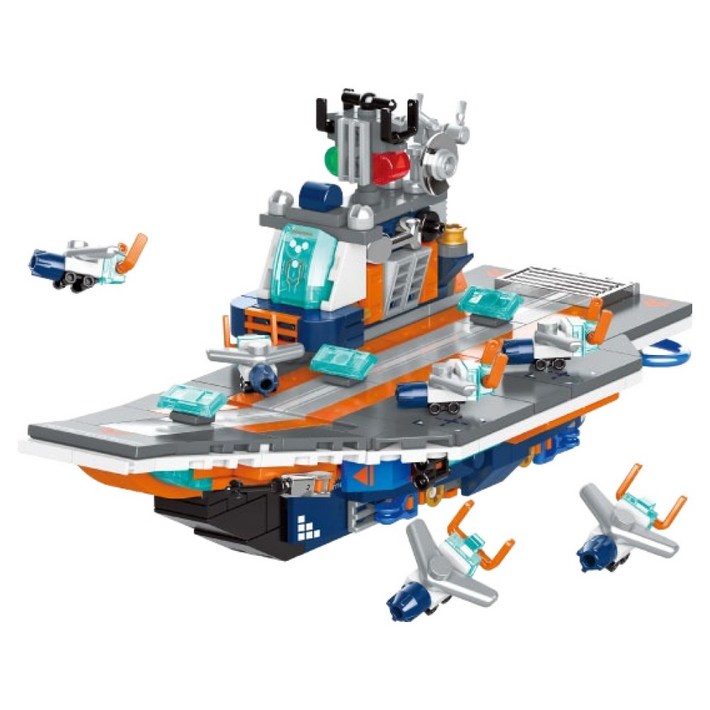 토이앤토이 차세대 핵항공모함 호환 블럭, 혼합색상, 1개